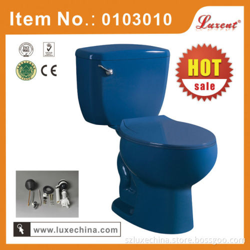 Ceramic colored toilet push button